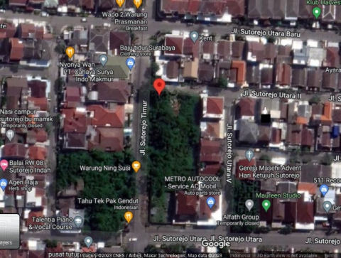 Dijual Tanah Sutorejo Timur